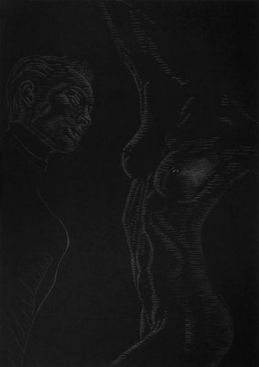 Original Figurative Nude Drawings by Alexander Stein