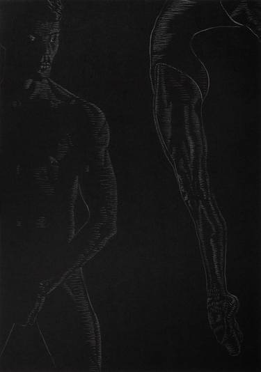 Original Figurative Erotic Drawings by Alexander Stein