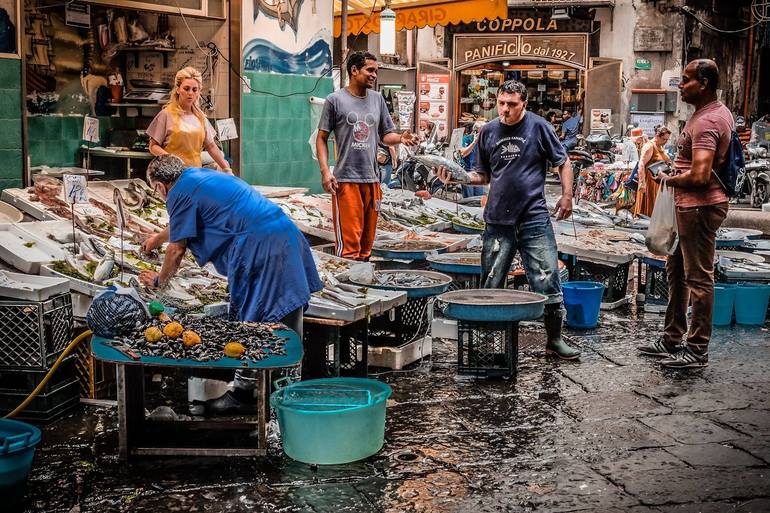 Mercato del pesce (Fish Market) Naples Limited Edition of 5