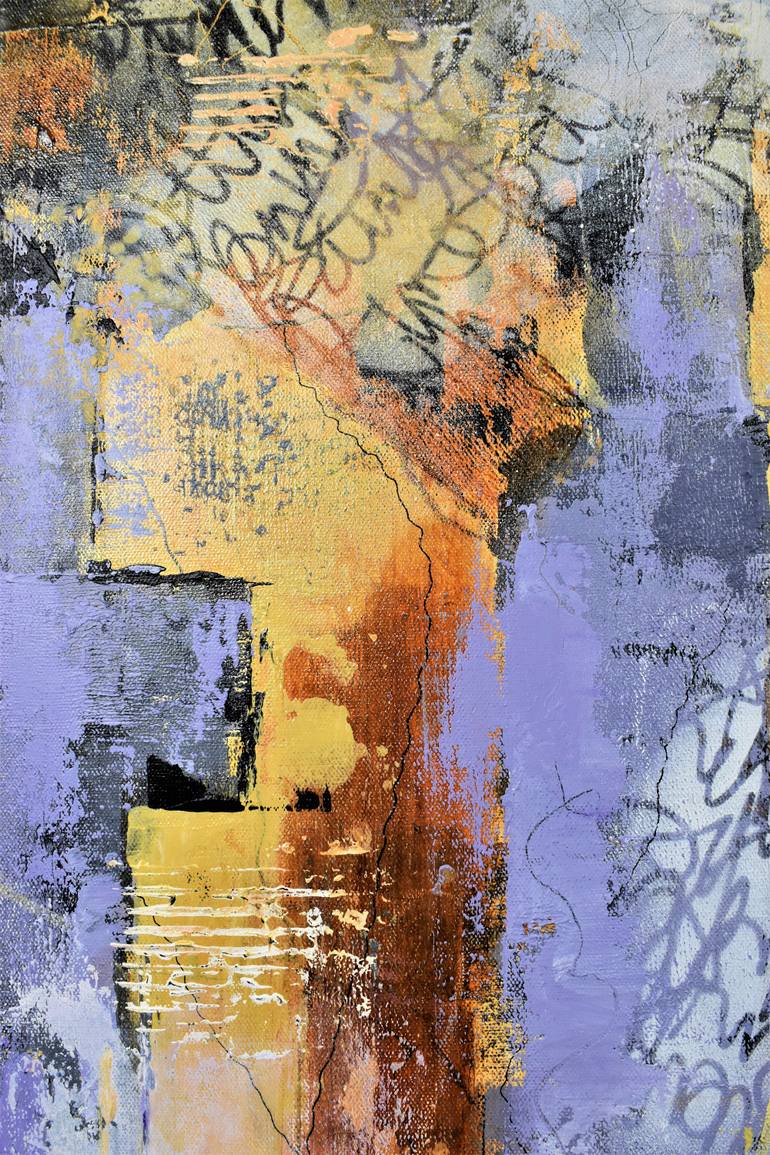 Original Abstract Expressionism Abstract Painting by Donna Magadov