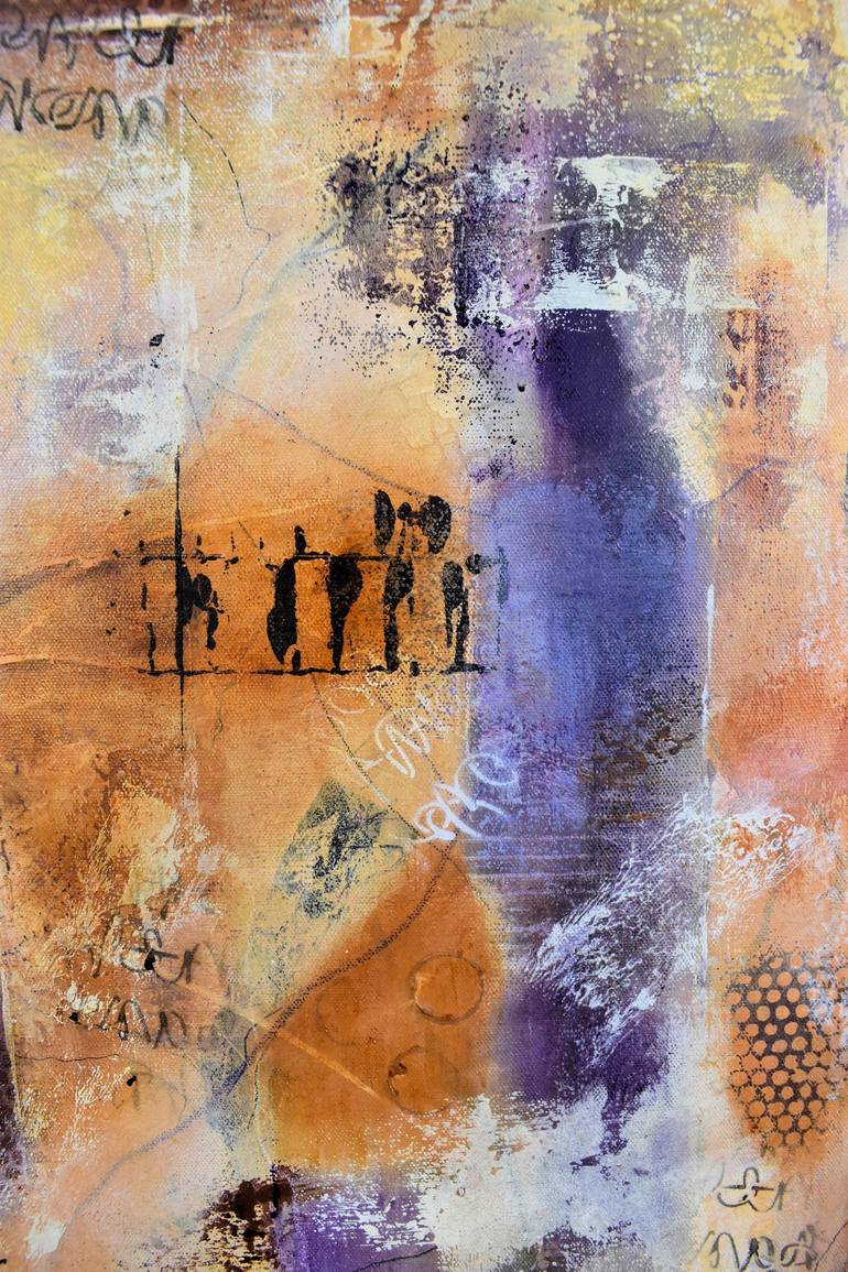 Original Abstract Expressionism Abstract Painting by Donna Magadov