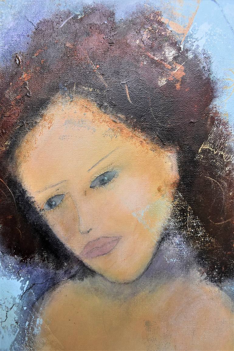 Original Figurative People Painting by Donna Magadov