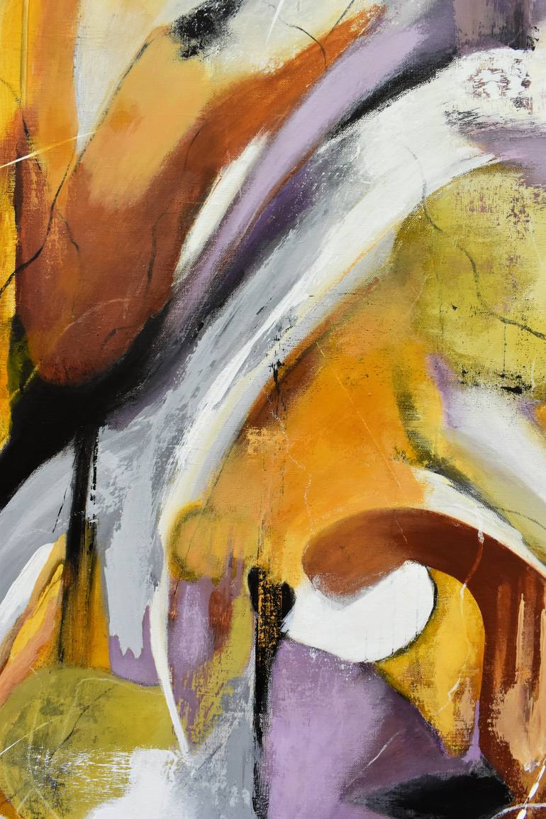 Original Abstract Expressionism Abstract Painting by Donna Magadov