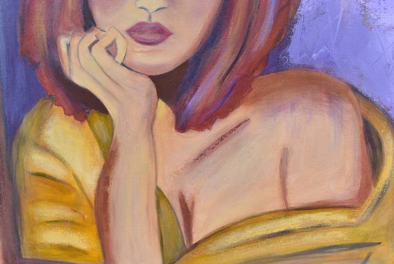 Original Figurative Women Painting by Donna Magadov