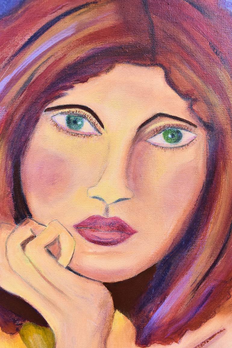 Original Women Painting by Donna Magadov