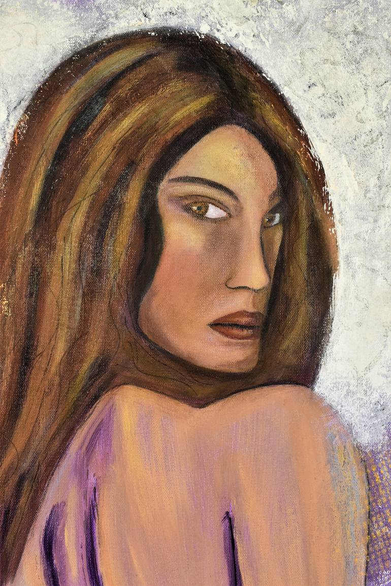 Original Figurative Women Painting by Donna Magadov