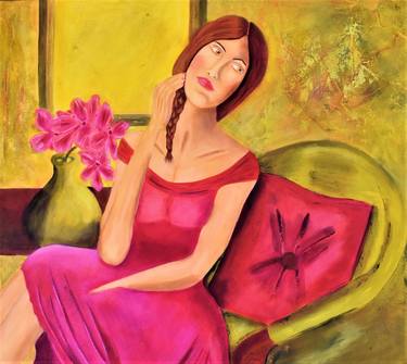 Print of Women Paintings by Donna Magadov