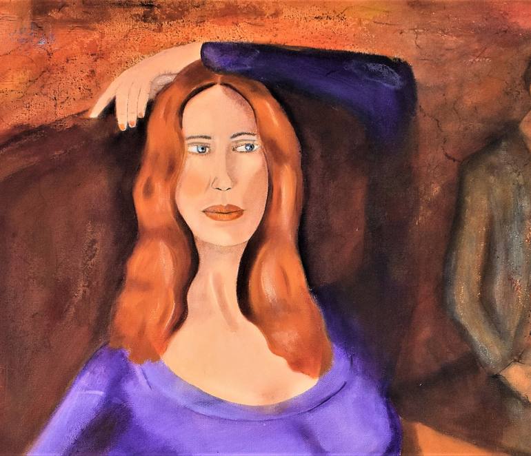 Original Figurative Women Painting by Donna Magadov