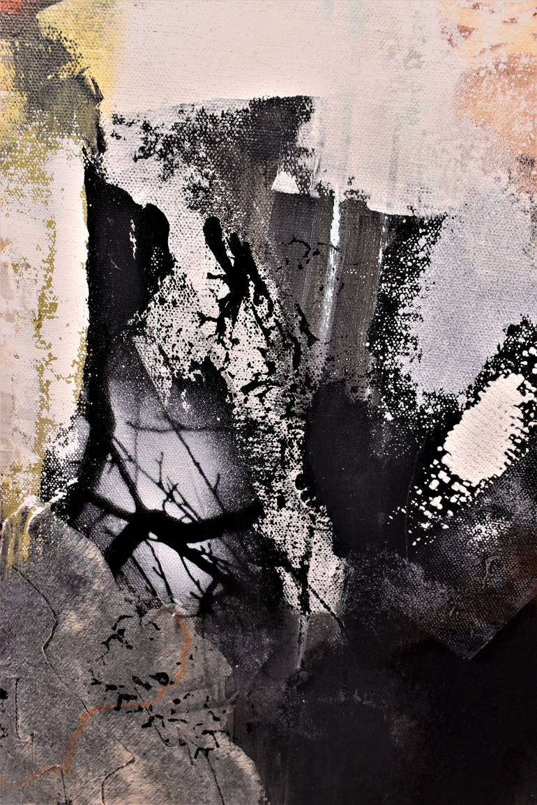 Original Abstract Expressionism Abstract Painting by Donna Magadov