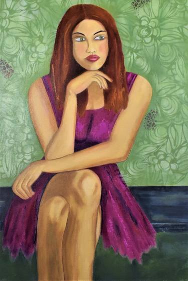 Original Figurative Women Paintings by Donna Magadov