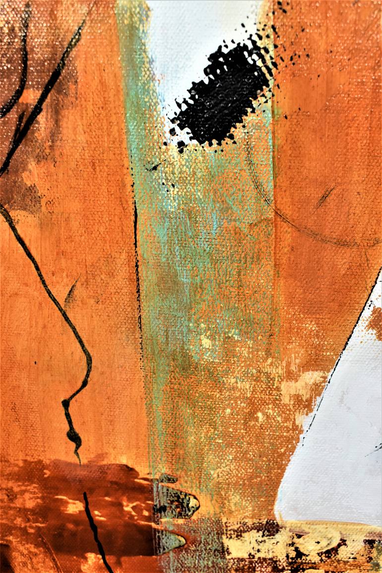 Original Abstract Expressionism Abstract Painting by Donna Magadov