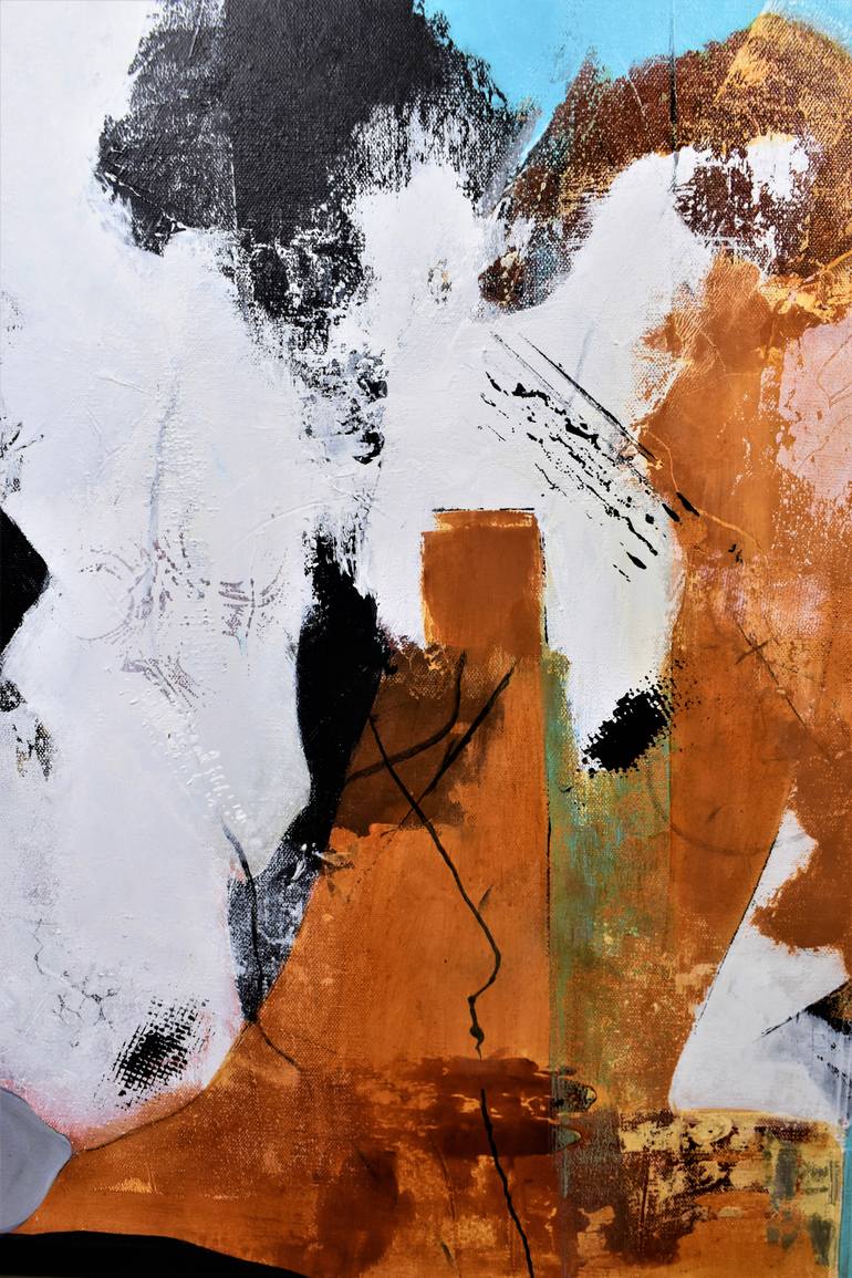 Original Abstract Expressionism Abstract Painting by Donna Magadov