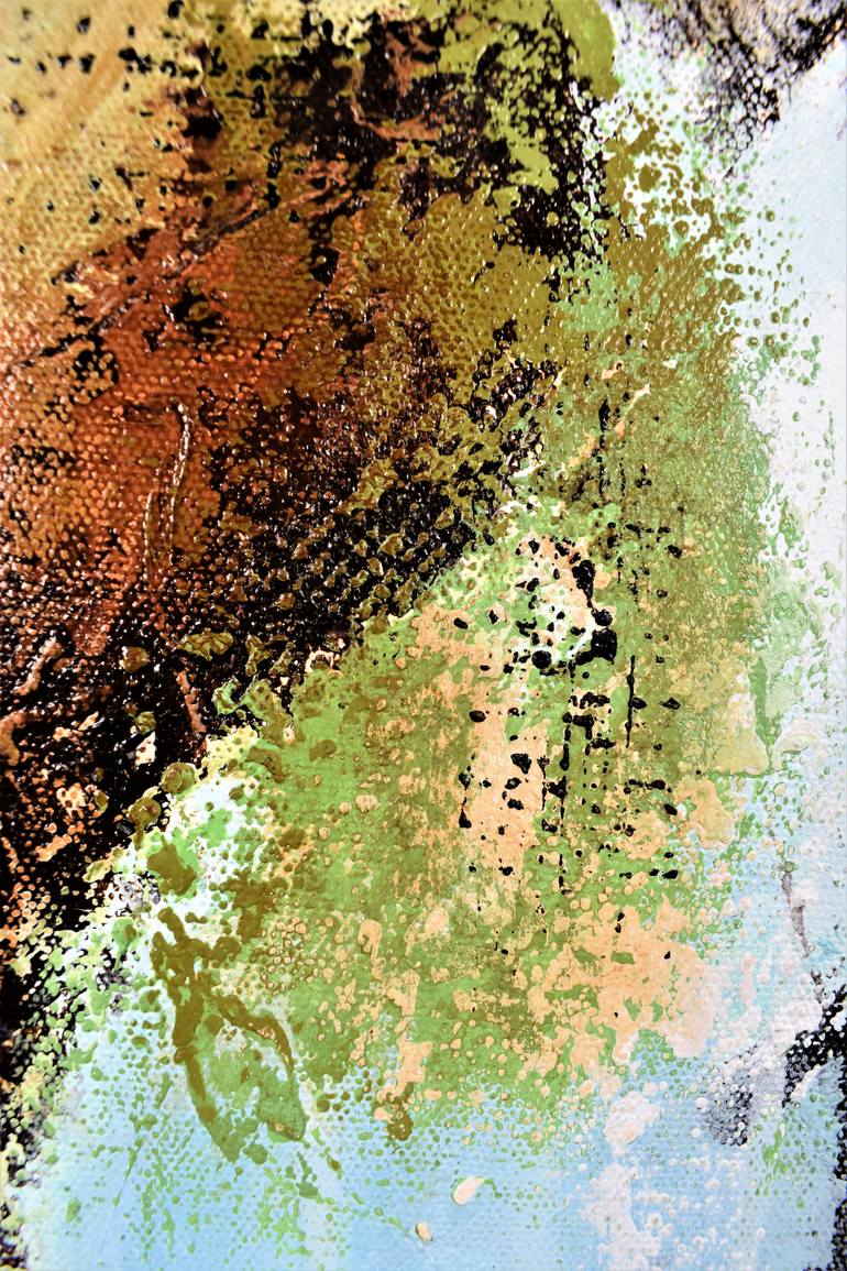 Original Abstract Expressionism Abstract Painting by Donna Magadov