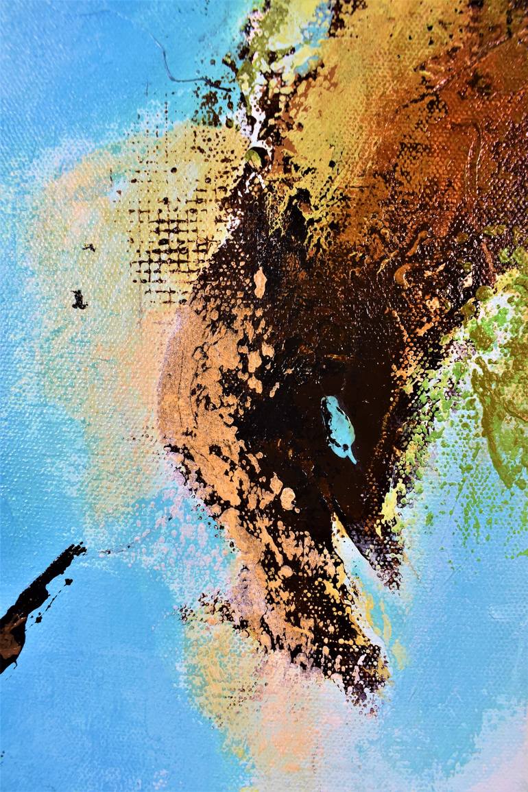 Original Abstract Expressionism Abstract Painting by Donna Magadov