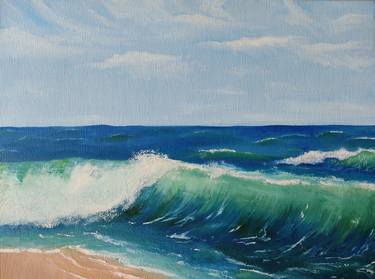 Print of Realism Beach Paintings by Lilit Vartanian