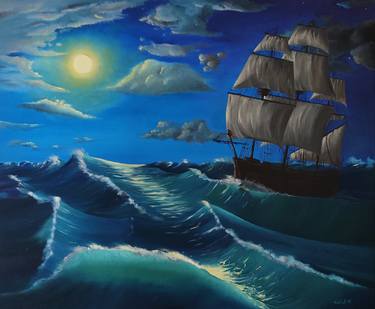 Print of Fine Art Ship Paintings by Lilit Vartanian