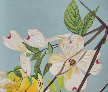 Original Floral Painting by Rebecca Cristante