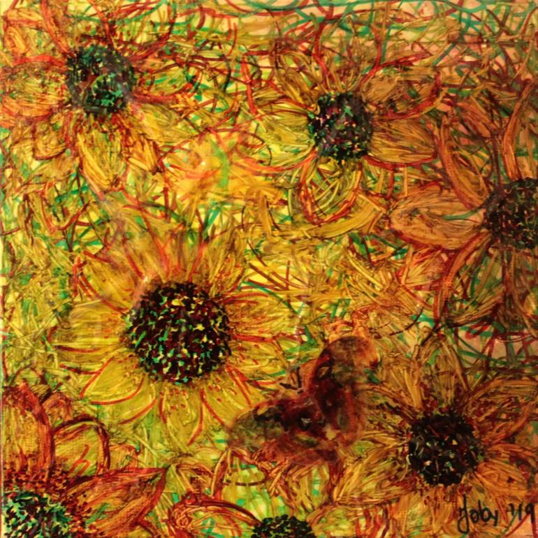 Original Conceptual Nature Painting by Jobita Anguisaca