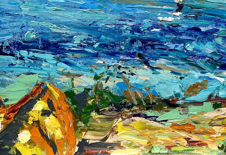 Original Impressionism Sport Painting by Olga Blazhko