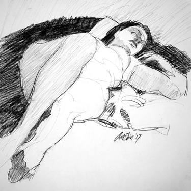 Print of Figurative Nude Drawings by Steven Austin