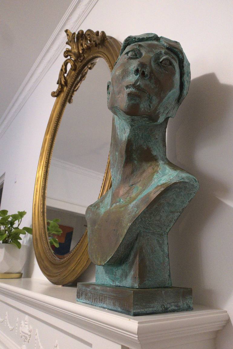 Original Figurative Portrait Sculpture by Samantha Coronel