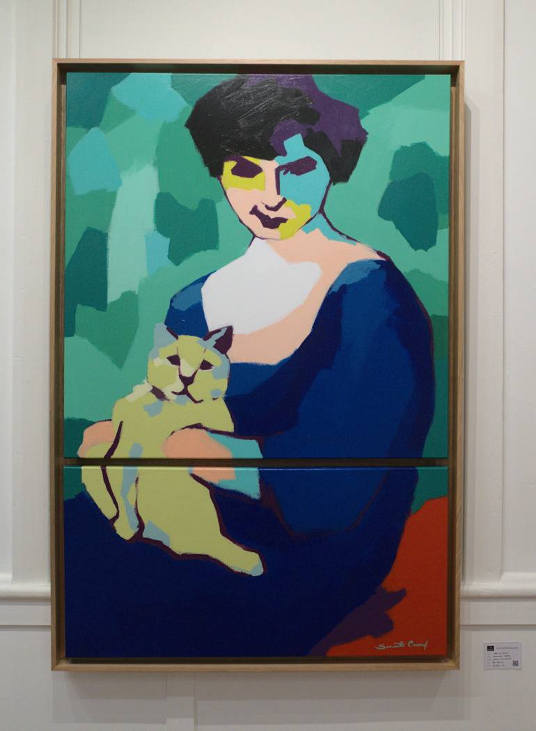Original Figurative People Painting by Samantha Coronel