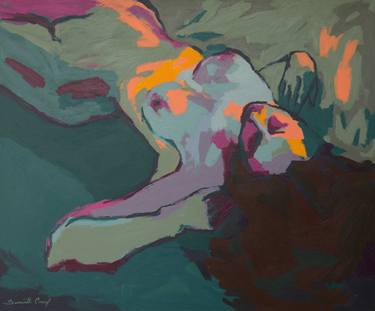 Original Figurative Nude Paintings by Samantha Coronel