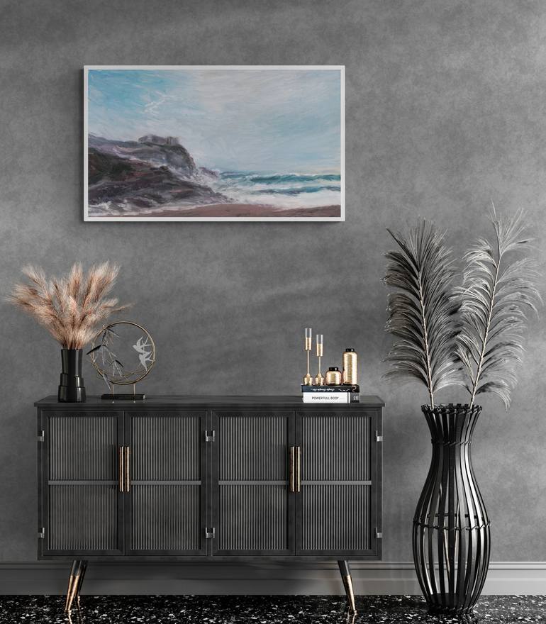 Original Seascape Painting by Zhang Xin