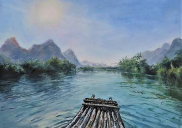 Print of Impressionism Travel Paintings by Zhang Xin