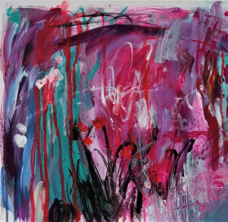 Original Abstract Expressionism Abstract Painting by Anna Polato