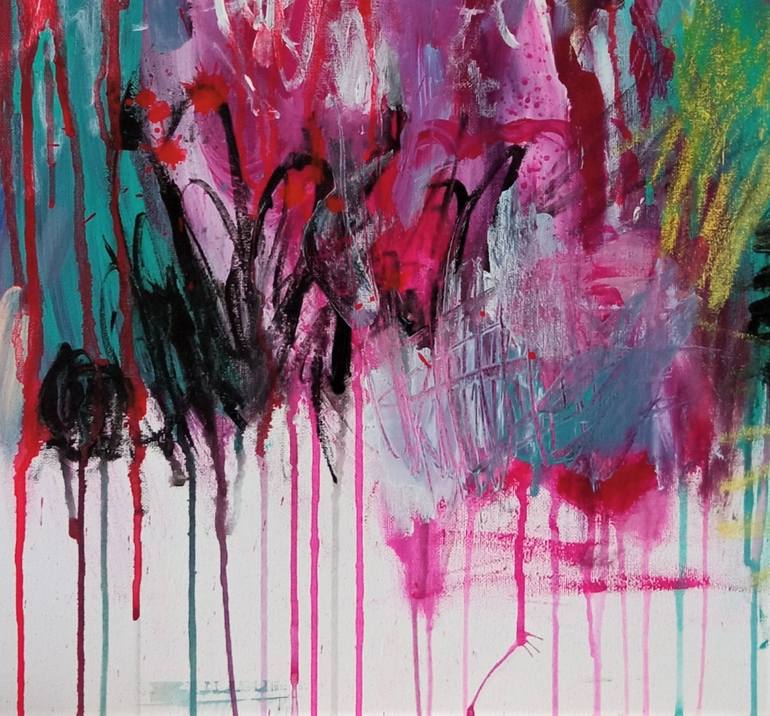 Original Abstract Expressionism Abstract Painting by Anna Polato