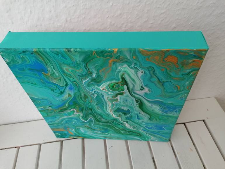 Original Abstract Expressionism Abstract Painting by Nadia Okhotnik