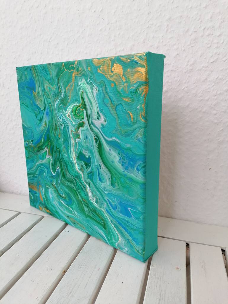 Original Abstract Expressionism Abstract Painting by Nadia Okhotnik