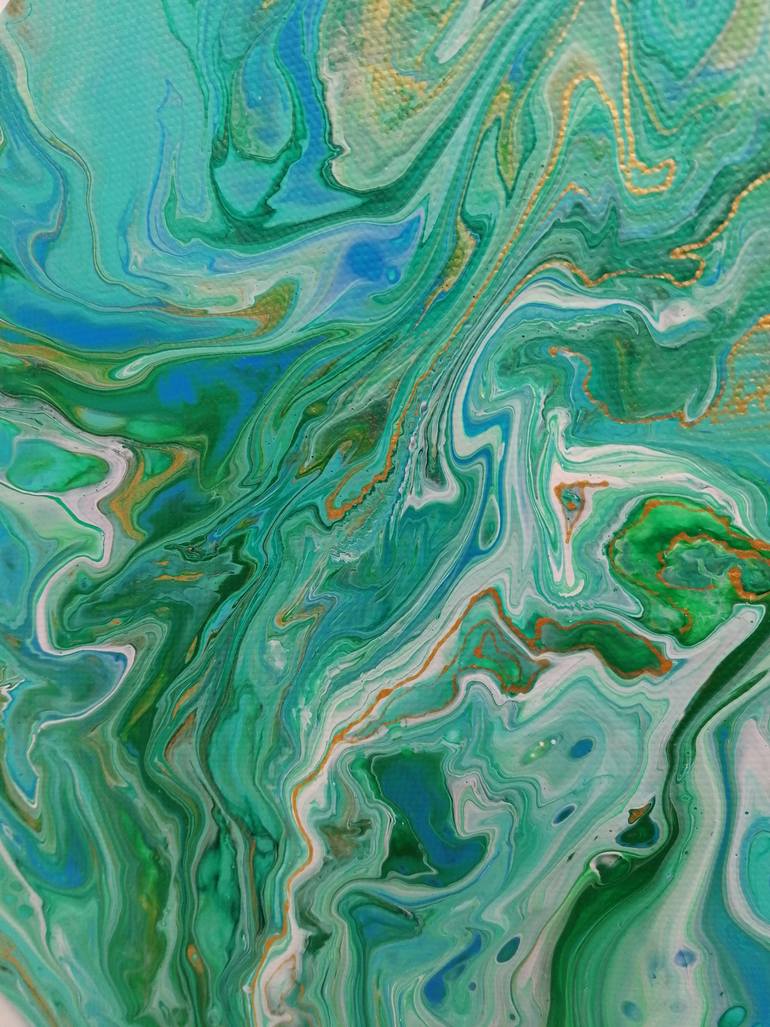 Original Abstract Expressionism Abstract Painting by Nadia Okhotnik