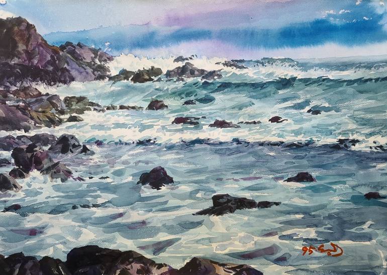 Seashore Painting by Seongbae Shin | Saatchi Art