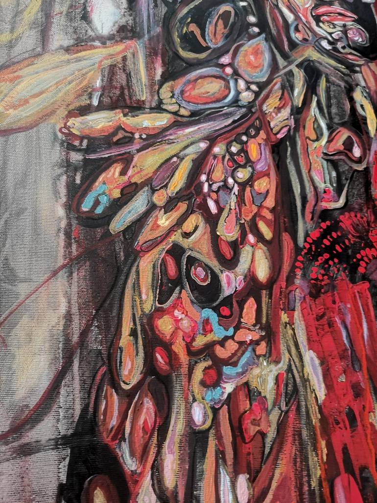 Original Abstract Expressionism Fantasy Painting by Laura Miclea