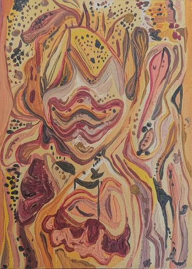 Original Abstract Expressionism Abstract Painting by Laura Miclea