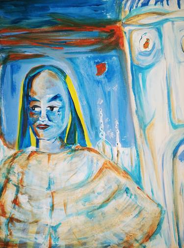Print of Abstract Expressionism Portrait Paintings by Laura Miclea