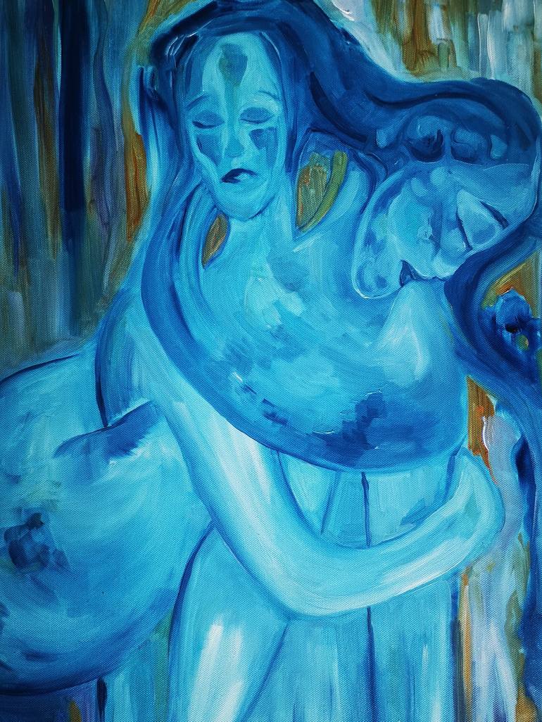 Original Expressionism Love Painting by Laura Miclea