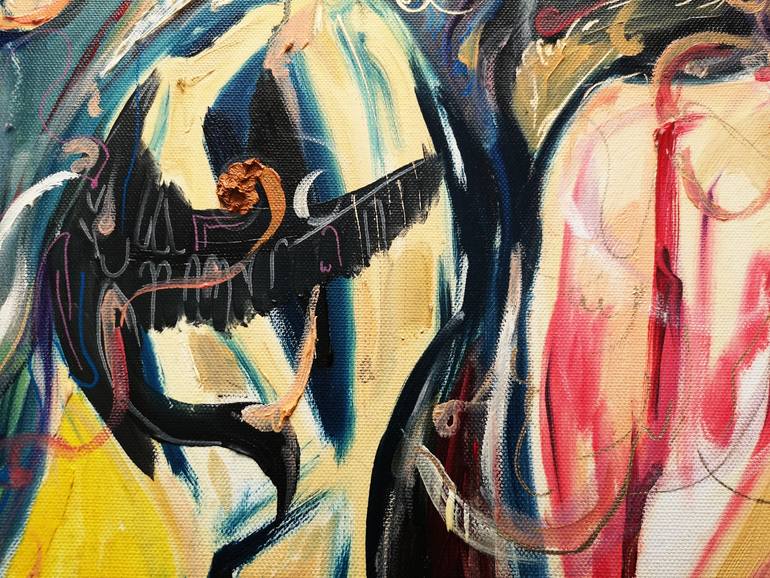 Original Expressionism Fantasy Painting by Laura Miclea