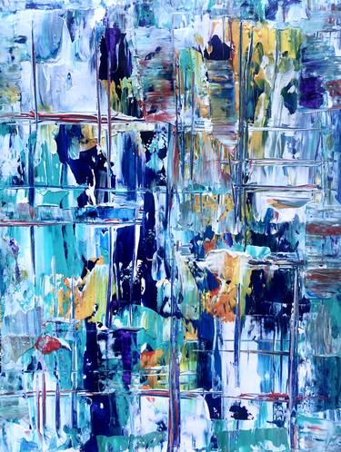 Original Abstract Expressionism Abstract Paintings by Caroline Folds