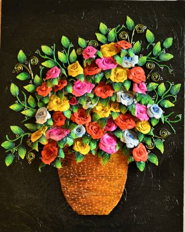 Print of Floral Paintings by Utsav Artwork
