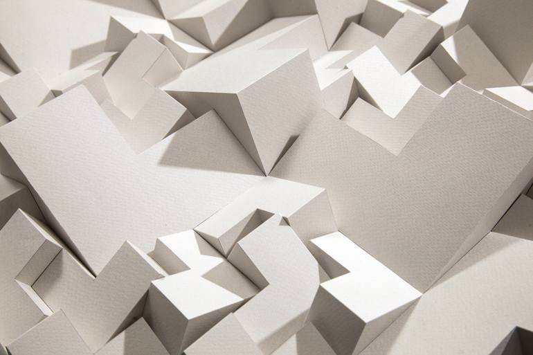 Original Minimalism Abstract Sculpture by Letovbarski Artlab