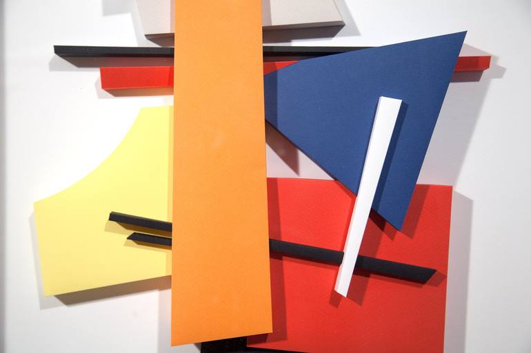 Original Cubism Abstract Collage by Letovbarski Artlab