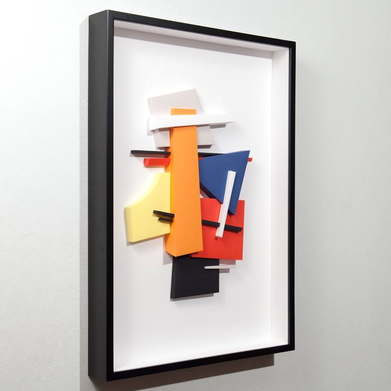 Original Cubism Abstract Collage by Letovbarski Artlab