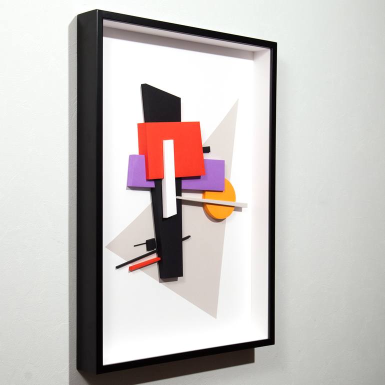 Original Cubism Abstract Sculpture by Letovbarski Artlab