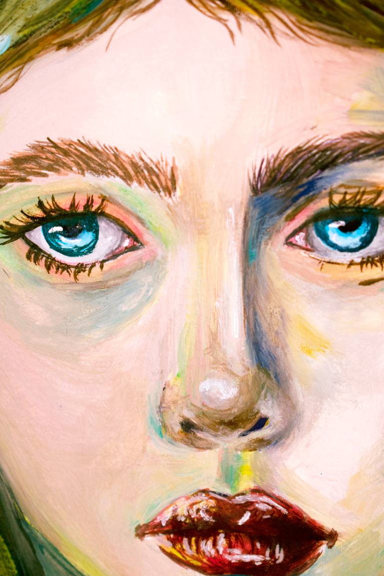 Original Contemporary People Painting by Anastasiia Intenberh