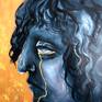 portrait greek profile tears