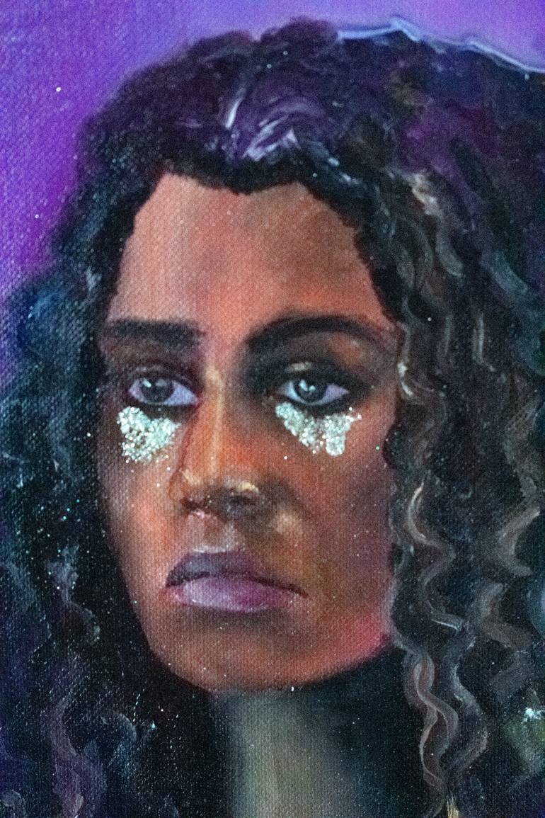 Original Expressionism People Painting by Anastasiia Intenberh