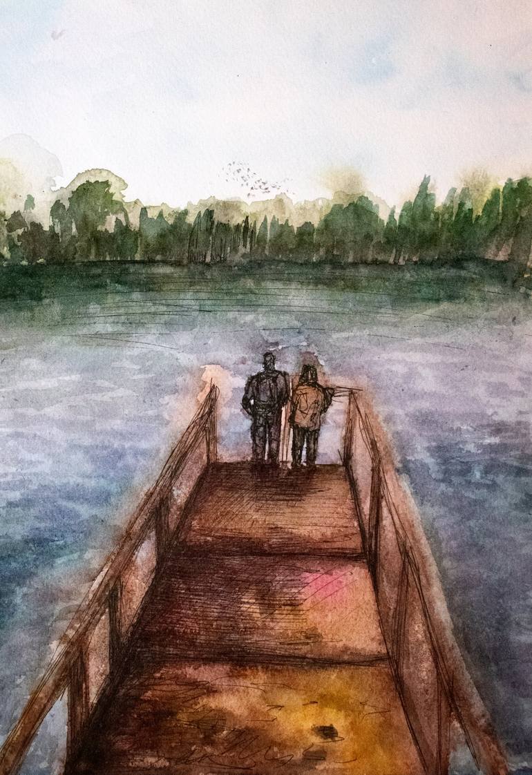 Print of Impressionism Landscape Paintings by Anastasiia Intenberh